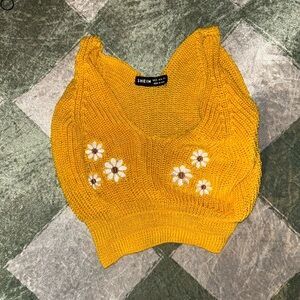 SHEIN Mustard Knit Top